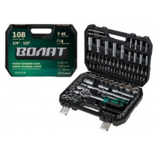 Набор головок и бит 108пр. ВОЛАТ
(1/4", 1/2", 6 граней) Набор головок и бит 108пр. ВОЛАТ
(1/4", 1/2", 6 граней)
