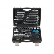 Набор головок и ключей 82пр. ТРЕК
(1/4", 1/2", 6 граней) Набор головок и ключей 82пр. ТРЕК
(1/4", 1/2", 6 граней)