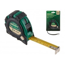 Рулетка  3м/19мм обрезин. корп. ВОЛАТ (быт.)
(3 мех. фиксации, ABS+TPR)