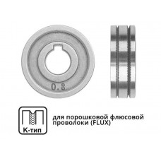 Ролик подающий ф 30/10 мм, шир. 10 мм, проволока ф 0,8-1,0 мм (K-тип)
(для флюсовой (FLUX) проволоки)