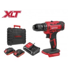 Аккум. дрель-шуруповерт WORTEX BD 1820-1 Li в чем. ALL1 18 В, 30 Н*м, 2х2 А*ч, БЗП(мет.) 13 мм
(шурупы до 8 мм)