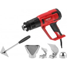 Термовоздуходувка WORTEX HG 6122 T в кор. + набор сопл 2000 Вт, 3 режима., 60-600 °С
(ступенчатая. рег., 300, 500 л/мин)