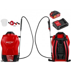 Аккум. опрыскиватель WORTEX KS 1640 Li в кор. ALL1 XLT SET 18В, 16 л, 4 Ач
(4 Ач акб, 2 А зу, мягкая спинка, ручка для переноски)