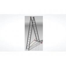 Лестница алюм. 2-х секц. 355/605/368см 2х14 ступ., 16,2кг NV322 Новая Высота
(макс. нагрузка 150кг) Лестница алюм. 2-х секц. 355/605/368см 2х14 ступ., 16,2кг NV322 Новая Высота
(макс. нагрузка 150кг)