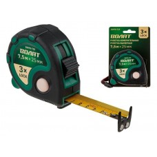 Рулетка 7,5м/25мм обрезин. корп. ВОЛАТ (быт.)
(3 мех. фиксации, ABS+TPR, 2-х стор. шкала нанесения, 2-х стор. магнитный зацеп) Рулетка 7,5м/25мм обрезин. корп. ВОЛАТ (быт.)
(3 мех. фиксации, ABS+TPR, 2-х стор. шкала нанесения, 2-х стор. магнитный зацеп)