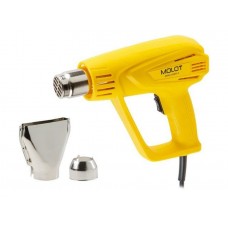 Термовоздуходувка MOLOT MHG 5120-1 в кор. + набор сопл 2000 Вт, 2 скор., 350-550 °С
(2000 Вт, 2 скор., 350-550 °С, ступенч. рег., 350-500 л/мин)