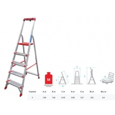 Лестница-стремянка алюм. проф. 106 см 5 ступ. 5,5кг NV3118 Новая Высота
(с лотком-органайзером, макс. нагрузка 225кг) Лестница-стремянка алюм. проф. 106 см 5 ступ. 5,5кг NV3118 Новая Высота
(с лотком-органайзером, макс. нагрузка 225кг)