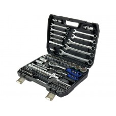 Набор головок и ключей 82пр. TREK
(1/4", 1/2", 6 граней) Набор головок и ключей 82пр. TREK
(1/4", 1/2", 6 граней)