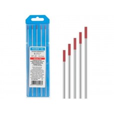 Электрод вольфрамовый красный WT-20, Ф 2,4 мм (набор 5 шт) SOLARIS Электрод вольфрамовый красный WT-20, Ф 2,4 мм (набор 5 шт) SOLARIS