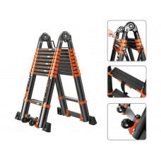 Лестница телескопическая 2-х секц. алюм. 330/660см, 2х8 ступ. 22,8кг BLACK LINE STARTUL (ST9932-066)
(усиленное шарнирное соединение, ширина ступени 8см, прорезиненные колеса и доп.стабилизаторы) Лестница телескопическая 2-х секц. алюм. 330/660см, 2х8 ступ. 22,8кг BLACK LINE STARTUL (ST9932-066)
(усиленное шарнирное соединение, ширина ступени 8см, прорезиненные колеса и доп.стабилизаторы)