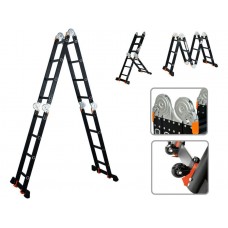 Лестница алюм. многофункц.4х4 ступ.(стрем.-229см,лестн.-465см) 13,8кг BLACK LINE STARTUL (ST9930-04)
(усиленное шарнирное соединение, прорезиненные колеса и доп.стабилизаторы) Лестница алюм. многофункц.4х4 ступ.(стрем.-229см,лестн.-465см) 13,8кг BLACK LINE STARTUL (ST9930-04)
(усиленное шарнирное соединение, прорезиненные колеса и доп.стабилизаторы)