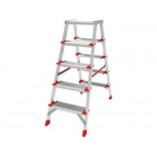 Лестница-стремянка алюм. двухст. 110 см 5 ступ. 7,5кг NV 3127 Новая высота
(Макс. нагрузка - 225 кг.) Лестница-стремянка алюм. двухст. 110 см 5 ступ. 7,5кг NV 3127 Новая высота
(Макс. нагрузка - 225 кг.)