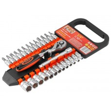 Набор головок и бит 28пр. 1/4" PRO STARTUL (PRO-42814)
(6 граней) Набор головок и бит 28пр. 1/4" PRO STARTUL (PRO-42814)
(6 граней)