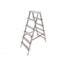Лестница-стремянка алюм. двухсторонняя 132 см 6 ступ. 5,0кг PRO STARTUL (ST9941-06) Лестница-стремянка алюм. двухсторонняя 132 см 6 ступ. 5,0кг PRO STARTUL (ST9941-06)