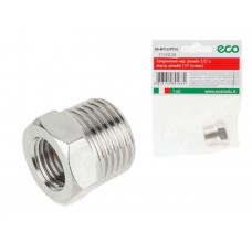 Соединение нар. резьба 1/2" х внутр. резьба 1/4" (сталь) ECO Соединение нар. резьба 1/2" х внутр. резьба 1/4" (сталь) ECO