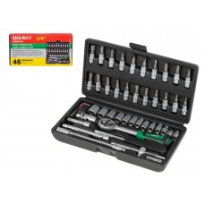 Набор головок и бит 46пр. ВОЛАТ
(1/4", 6 граней) Набор головок и бит 46пр. ВОЛАТ
(1/4", 6 граней)