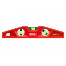 Уровень 250мм 3 глазка MM 5 25 трапец., с магнитом (SOLA) Уровень 250мм 3 глазка MM 5 25 трапец., с магнитом (SOLA)