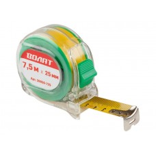 Рулетка 7,5м/25мм прозр. корп. ВОЛАТ (быт.) Рулетка 7,5м/25мм прозр. корп. ВОЛАТ (быт.)
