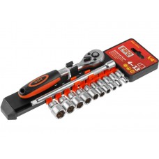 Набор головок 1/4" 4-13мм 12предм. PRO STARTUL (PRO-41414)
(пласт. подвес, 6 граней) Набор головок 1/4" 4-13мм 12предм. PRO STARTUL (PRO-41414)
(пласт. подвес, 6 граней)