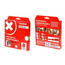 Уплотнитель "E" белый 10х4мм 6м STARFIX (SF1010-01)