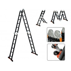 Лестница алюм. многофункц.4х6 ступ.(стрем.-332см,лестн.-690см) 17,0кг BLACK LINE STARTUL (ST9930-06)
(усиленное шарнирное соединение, прорезиненные колеса и доп.стабилизаторы) Лестница алюм. многофункц.4х6 ступ.(стрем.-332см,лестн.-690см) 17,0кг BLACK LINE STARTUL (ST9930-06)
(усиленное шарнирное соединение, прорезиненные колеса и доп.стабилизаторы)