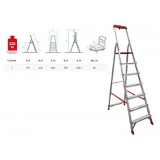 Лестница-стремянка алюм. проф. 147 см 7 ступ. 6,1кг NV300 Новая Высота
(с лотком-органайзером, макс. нагрузка 225кг) Лестница-стремянка алюм. проф. 147 см 7 ступ. 6,1кг NV300 Новая Высота
(с лотком-органайзером, макс. нагрузка 225кг)