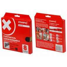 Уплотнитель "P" черный  9х5,5мм 6м STARFIX (SF1014-03)