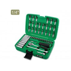 Набор головок 1/4" 4-13мм 46предм. 6гр. TOPTUL (GCAI4601) Набор головок 1/4" 4-13мм 46предм. 6гр. TOPTUL (GCAI4601)