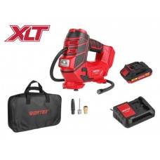 Аккум. компрессор WORTEX CTI 1811 в кор. ALL1 МЕГА АКЦИЯ 18 В, 11 бар, 12 л/мин, 1х2 А*ч, зу
(18В/ 160 PSI / 11 бар / 1100 кПа, цифровой манометр, 600 мм шланг, подсветка)