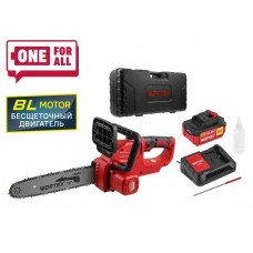 Аккум. пила цепная WORTEX CEC 3018 шина 30 см (12"), 3/8" LP, 1.1 мм ALL1 МЕГА АКЦИЯ БЕСЩЁТ.ДВИГ., 1
(БЕСЩЁТ.ДВИГ., 18 В, 1 акк., 4 Ач, ЗУ, шина 30 см, 3/8", 1.1 мм, 44 звена; автосмазка) Аккум. пила цепная WORTEX CEC 3018 шина 30 см (12"), 3/8" LP, 1.1 мм ALL1 МЕГА АКЦИЯ БЕСЩЁТ.ДВИГ., 1
(БЕСЩЁТ.ДВИГ., 18 В, 1 акк., 4 Ач, ЗУ, шина 30 см, 3/8", 1.1 мм, 44 звена; автосмазка)