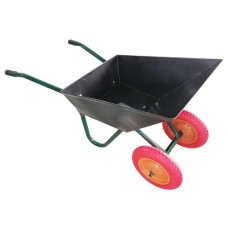 Тачка строительная (110л, 240кг, 2 полиуретан.колеса) Тачка строительная (110л, 240кг, 2 полиуретан.колеса)