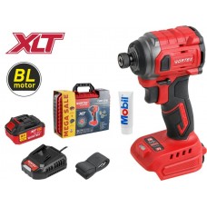 Аккум. ударный гайковерт/винтоверт WORTEX CWR 0218 в чем. XLT 1x4 А*ч, БЕСЩЕТ., 18 В, 220 Н*м
(внутр. шестигр. 1/4", вес 0,92 кг)