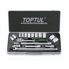 Набор головок 1/2" 10-32мм 18предм. 6гр. метал.кейс TOPTUL (GCAD1802) Набор головок 1/2" 10-32мм 18предм. 6гр. метал.кейс TOPTUL (GCAD1802)