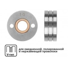 Ролик подающий ф 30/10 мм, шир. 12 мм, проволока ф 1,0-1,2 мм (V-тип)
(для твердой проволоки: омедненная, полированная, нержавеющая) Ролик подающий ф 30/10 мм, шир. 12 мм, проволока ф 1,0-1,2 мм (V-тип)
(для твердой проволоки: омедненная, полированная, нержавеющая)