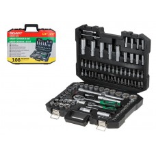 Набор головок и бит 108пр. ВОЛАТ
(1/4", 1/2", 6 граней) Набор головок и бит 108пр. ВОЛАТ
(1/4", 1/2", 6 граней)