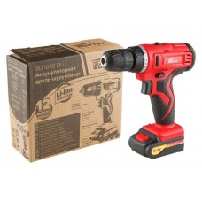 Аккум. дрель-шуруповерт WORTEX BD 1020 DLi в кор.
(10.8 В, 1 акк., 1.5 А/ч Li-Ion, 2 скор., 25 Нм, шурупы до 6 мм)