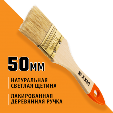 DEXX 50 мм, 2", щетина натуральная, кисть плоская "ПРАКТИК" 0100-050_z02 DEXX 50 мм, 2", щетина натуральная, кисть плоская "ПРАКТИК" 0100-050_z02