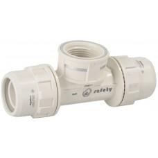 ЗУБР ШиреФит 26 мм-3/4"-26 мм, "штуцер с гайкой - внутренняя резьба - штуцер с гайкой", тройник переходной 51502-26-3/4-26 ЗУБР ШиреФит 26 мм-3/4"-26 мм, "штуцер с гайкой - внутренняя резьба - штуцер с гайкой", тройник переходной 51502-26-3/4-26