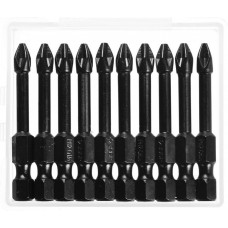 ЗУБР PH2, 50 мм, 10 шт., кованые биты "ПРОФИ" Phillips 26021-2-50-S10 ЗУБР PH2, 50 мм, 10 шт., кованые биты "ПРОФИ" Phillips 26021-2-50-S10