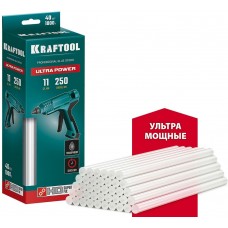 KRAFTOOL 40 шт., 1 кг, 11 x 250 мм (11-12 мм), прозрачные, ультрамощные клеевые стержни 06848-40 KRAFTOOL 40 шт., 1 кг, 11 x 250 мм (11-12 мм), прозрачные, ультрамощные клеевые стержни 06848-40