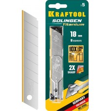 KRAFTOOL 18 мм, 5 шт, лезвия сегментированные TiN SGT-18 09605-TIN-18-S5_z02 KRAFTOOL 18 мм, 5 шт, лезвия сегментированные TiN SGT-18 09605-TIN-18-S5_z02