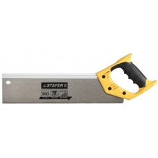 STAYER 12 TPI, 350 мм, ножовка с усиленным обушком для стусла (пила) COBRA 12 15365-35 STAYER 12 TPI, 350 мм, ножовка с усиленным обушком для стусла (пила) COBRA 12 15365-35