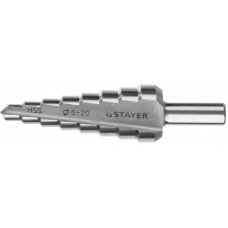 STAYER 6-20 мм, 8 ступеней, HSS, сверло ступенчатое 29660-6-20-8 Master STAYER 6-20 мм, 8 ступеней, HSS, сверло ступенчатое 29660-6-20-8 Master