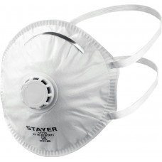 STAYER класс защиты FFP1, с клапаном, коническая, полумаска фильтрующая 11110_z01 STAYER класс защиты FFP1, с клапаном, коническая, полумаска фильтрующая 11110_z01