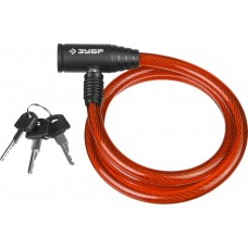 ЗУБР 1200 мм, 10 мм цинковый сплав, замок тросовый 37263-120 ЗУБР 1200 мм, 10 мм цинковый сплав, замок тросовый 37263-120