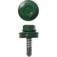 ЗУБР 25 х 5.5 мм, 420 шт., RAL 6002 зеленый лист, СКМ саморезы кровельные для металлических конструкций 4-300315-55-025-6002 Профессионал ЗУБР 25 х 5.5 мм, 420 шт., RAL 6002 зеленый лист, СКМ саморезы кровельные для металлических конструкций 4-300315-55-025-6002 Профессионал