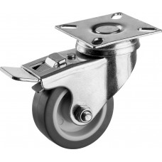 ЗУБР 50 мм, 40 кг, колесо поворотное c тормозом 30946-50-B Профессионал ЗУБР 50 мм, 40 кг, колесо поворотное c тормозом 30946-50-B Профессионал