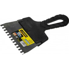 STAYER 150 мм, нержавеющая полотно, пластмассовая рукоятка, шпатель зубчатый 1009-15-06 STAYER 150 мм, нержавеющая полотно, пластмассовая рукоятка, шпатель зубчатый 1009-15-06