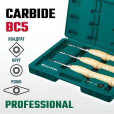 KRAFTOOL 3 шт., набор ручных резцов по дереву Precision-3 18369 KRAFTOOL 3 шт., набор ручных резцов по дереву Precision-3 18369