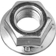 ЗУБР DIN 6923 с фланцем, M5, 5 кг, кл. пр. 8, оцинкованная гайка 303630-05 ЗУБР DIN 6923 с фланцем, M5, 5 кг, кл. пр. 8, оцинкованная гайка 303630-05